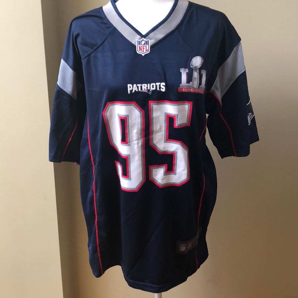 Authentic men’s NFL Patriots jersey - Large NWOT